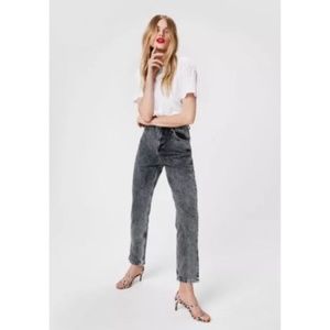 nasty gal acid wash out for us high-waisted mom jeans